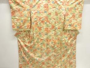 風景模様上代紬着物